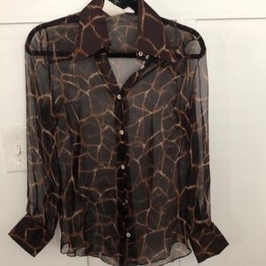 Dolce and Gabana sheer blouse